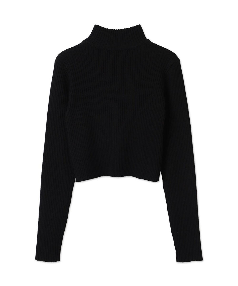 WEGO リブハイネックショートニット 