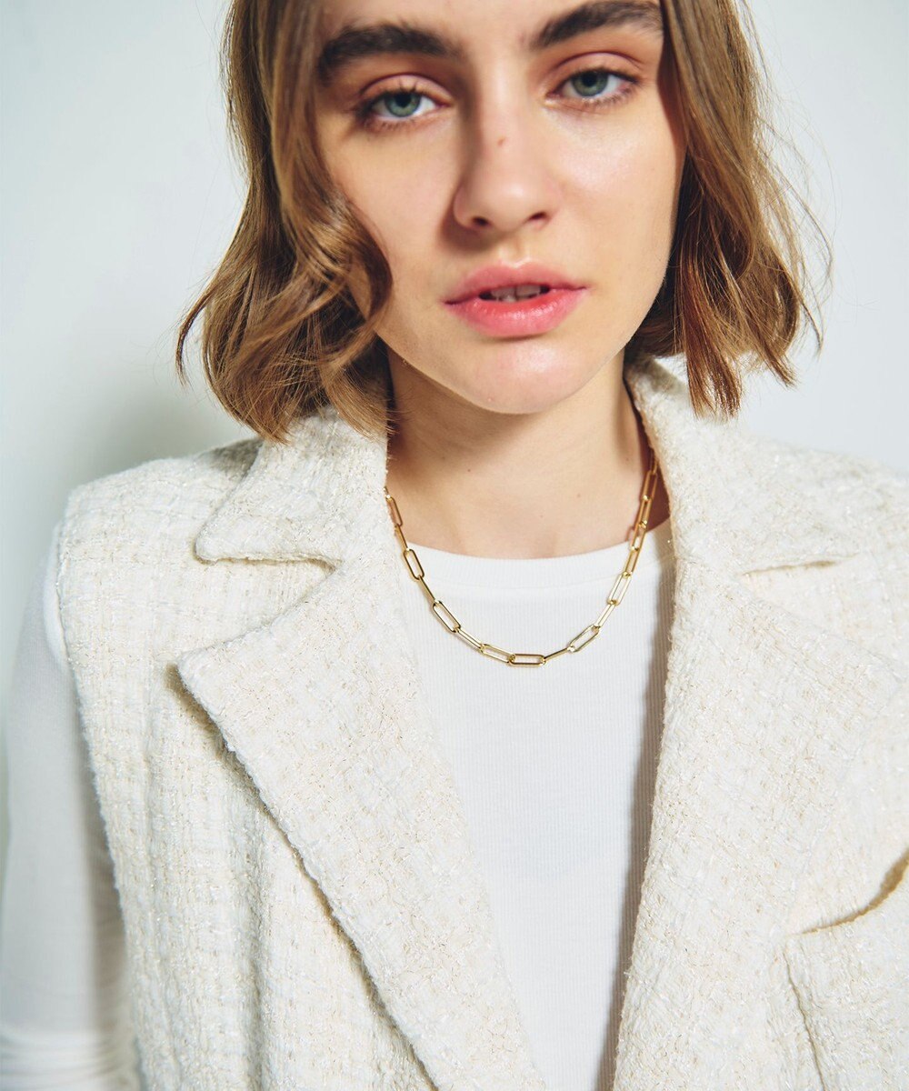 GRACE CONTINENTAL ツイードジレワンピース 