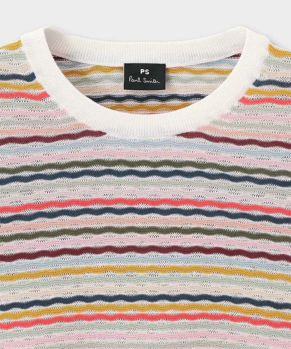 Paul Smith ウェーブストライプ 半袖ニット 