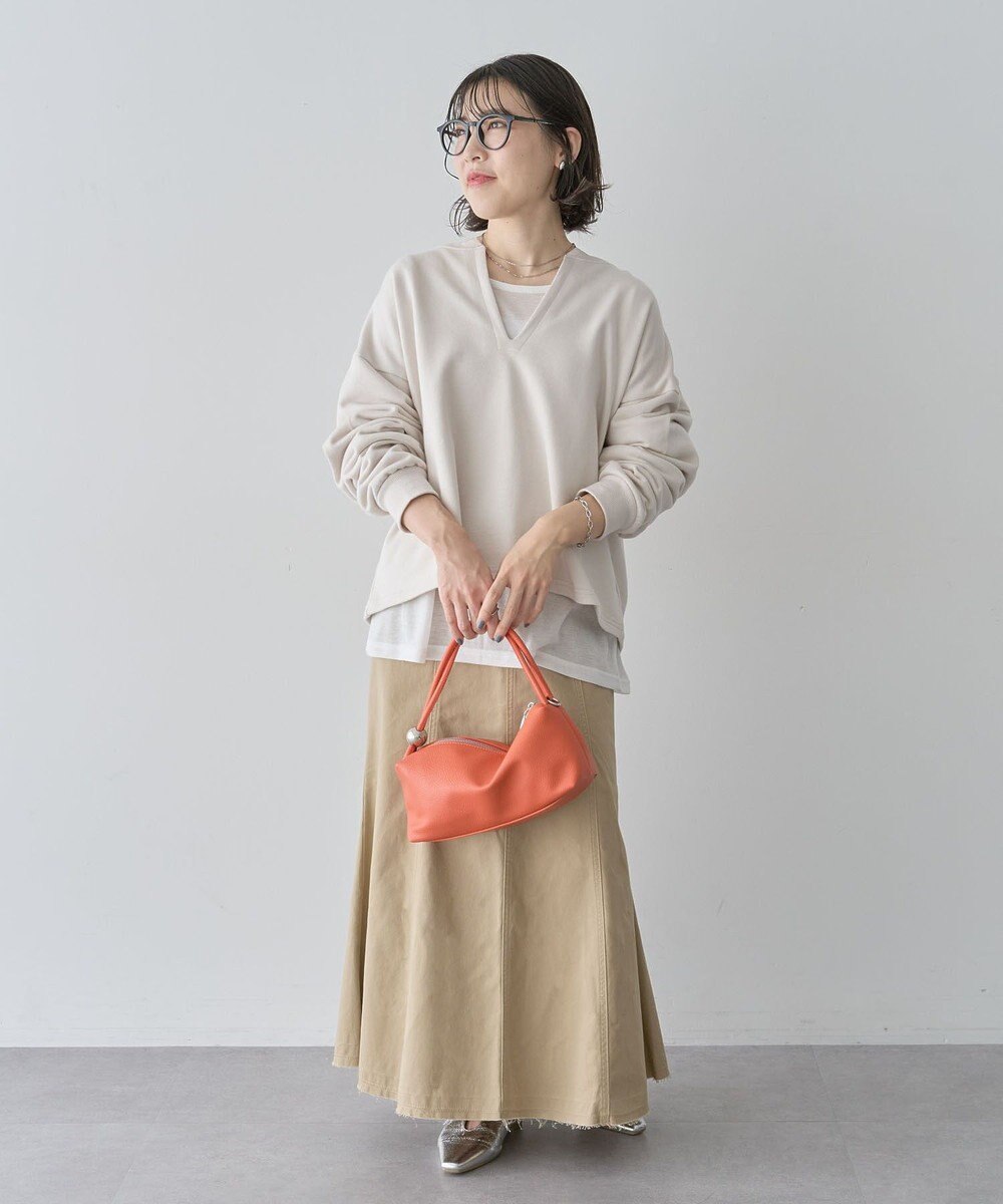 Green Parks ＳＥＴ２点　深Ｖネック裏毛＋プルオーバー 