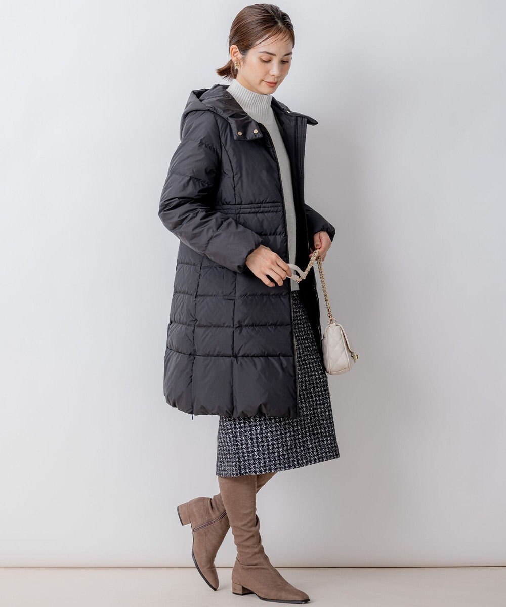 組曲 【洗える】ライトタフタロングダウン 