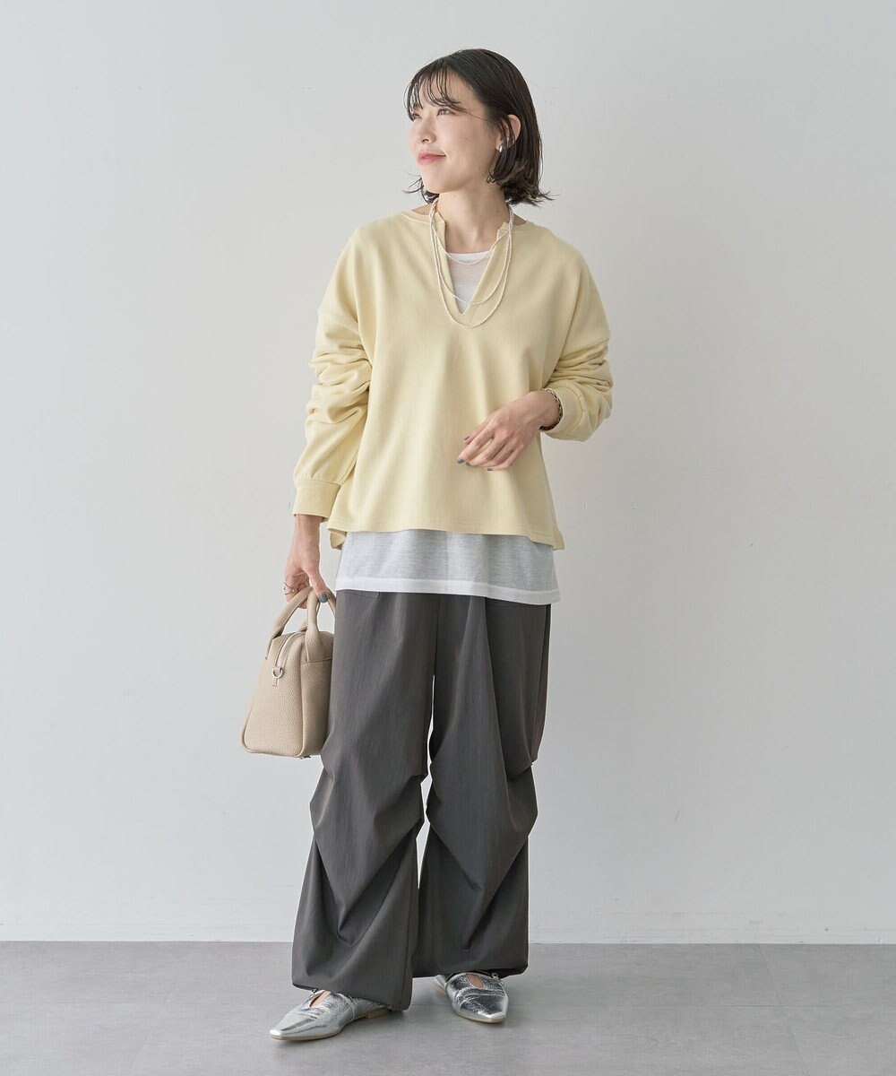 Green Parks ＳＥＴ２点　深Ｖネック裏毛＋プルオーバー 