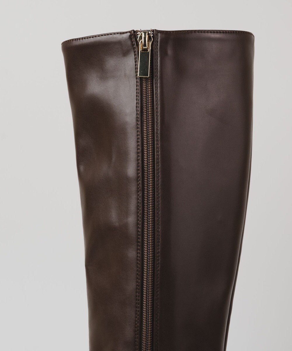 BONTRE 【PRECIEUX JOUET/プレシュウジュエ】オブリークジップロングブーツ 