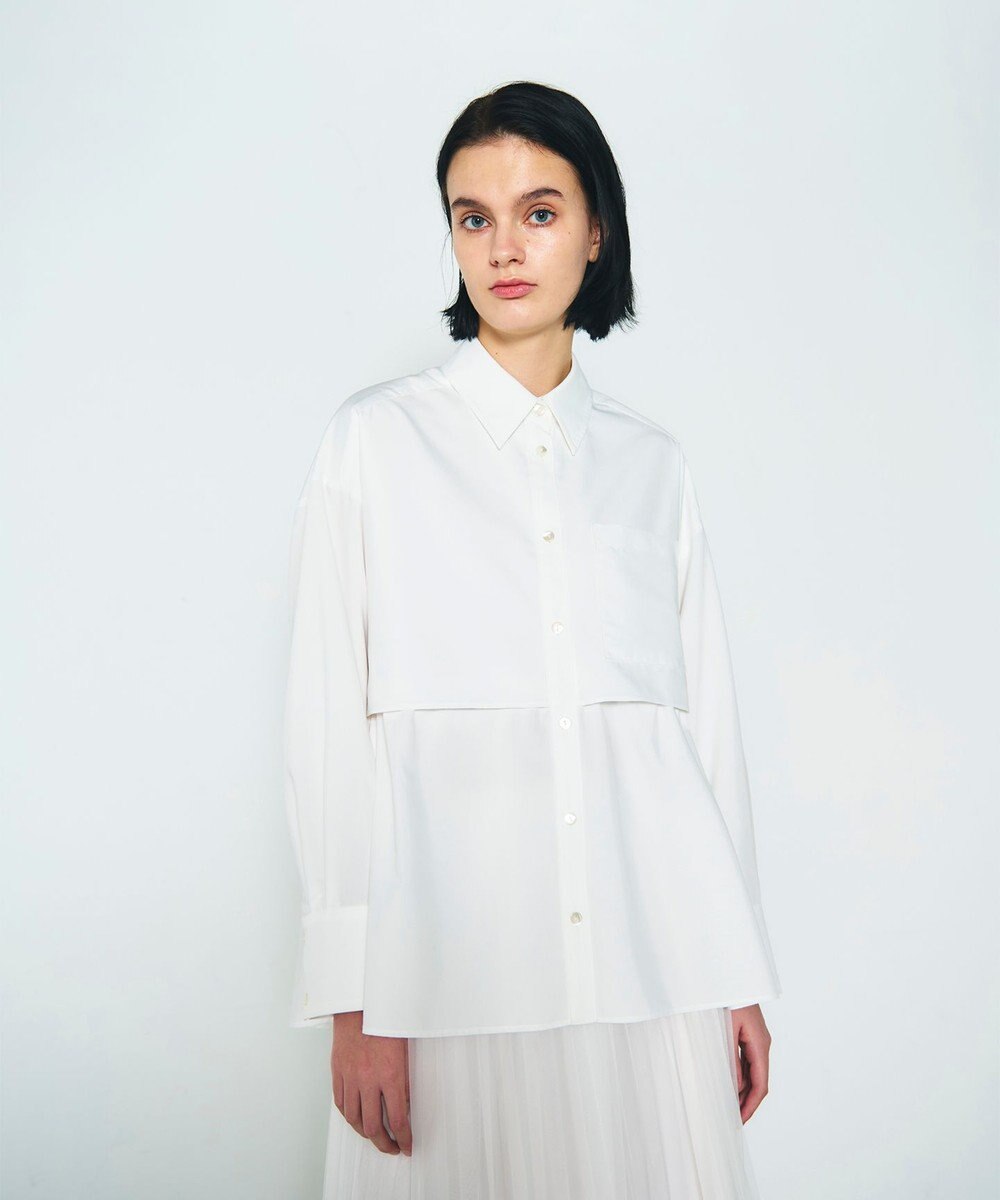 GRACE CONTINENTAL レイヤードドロストシャツ 