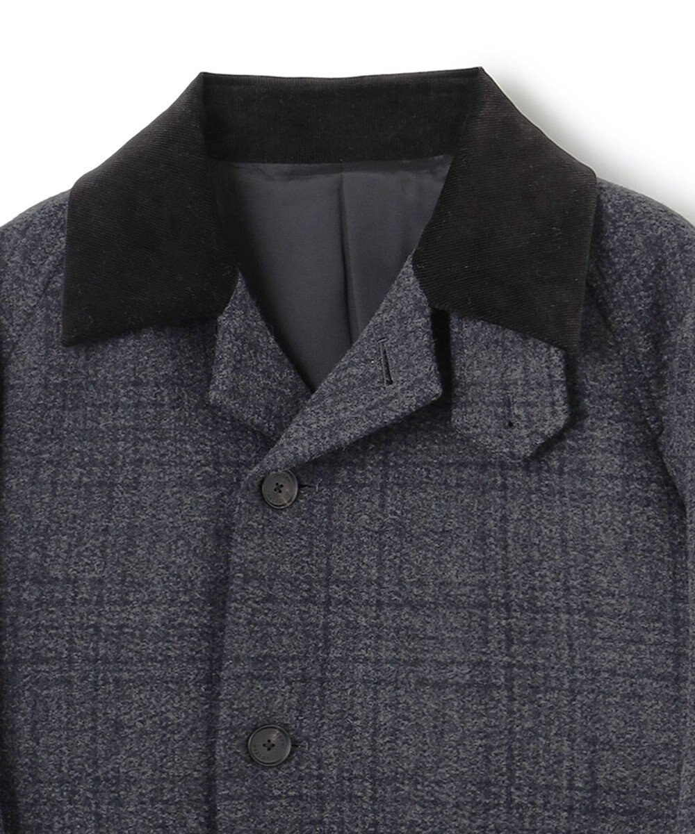 JOSEPH HOMME ニードルパンチグレンチェック　シングルブレストトレンチコート 