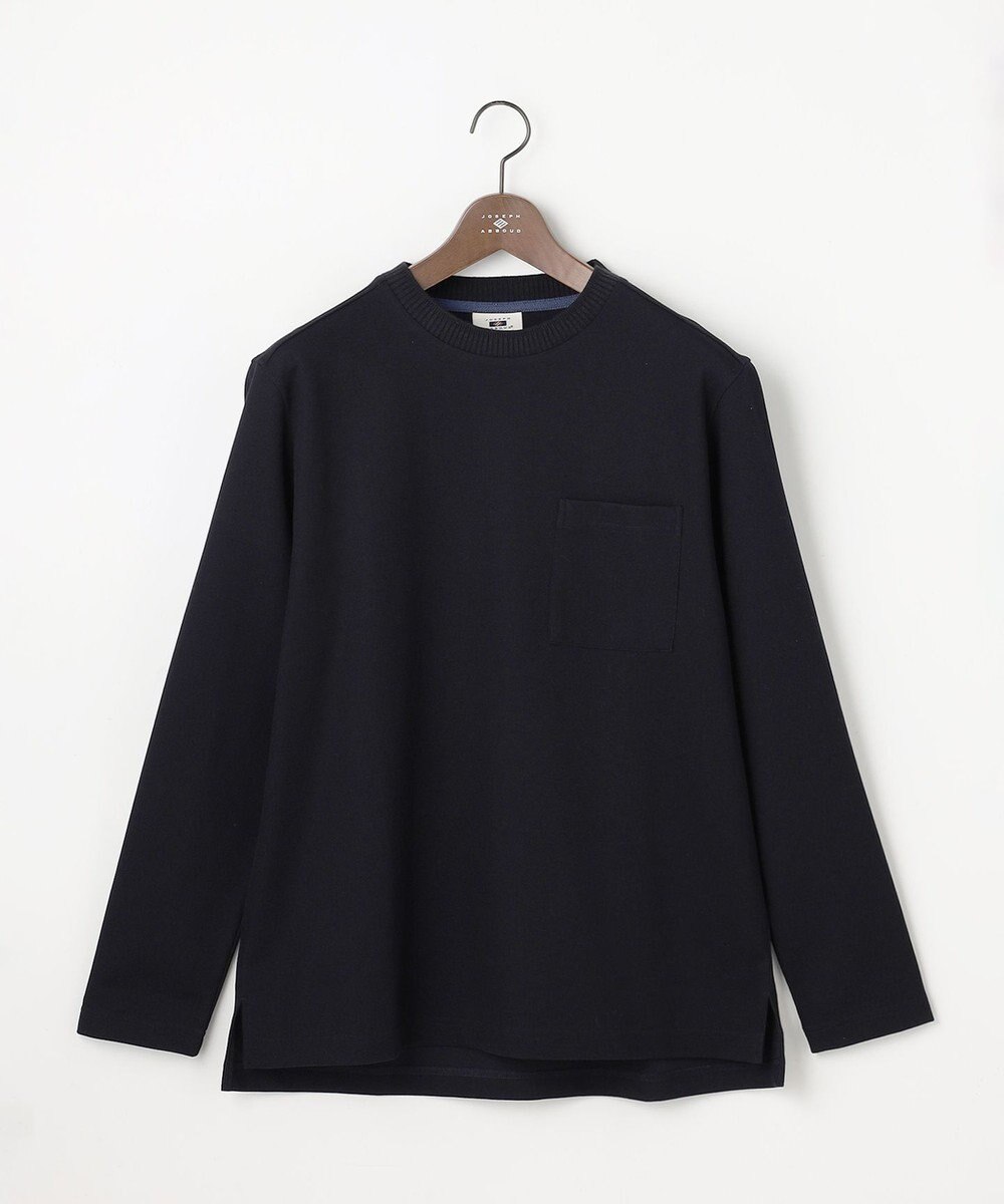 JOSEPH ABBOUD 【JAPANファブリック・日本縫製・清涼】ミラノリブWフェイス長袖Tシャツ 