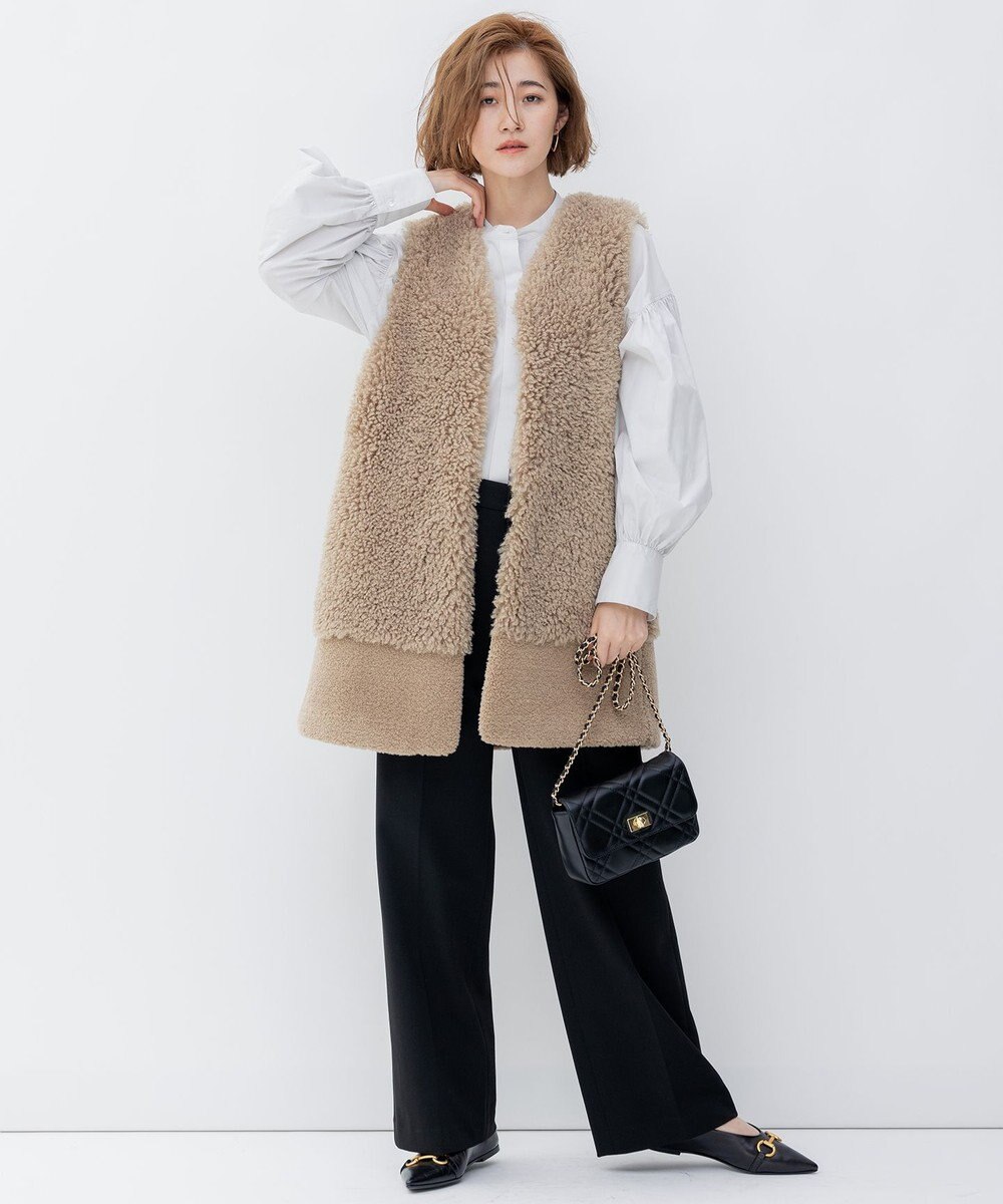 23区 S 【洗える】CANCLINI ボリュームスリーブ シャツ 