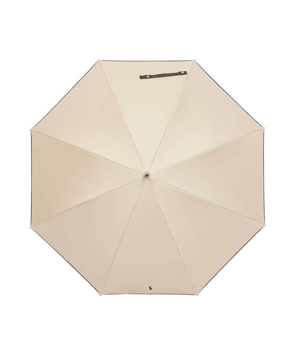 MOONBAT 【WEB限定/遮光率100%/遮熱/UV】POLO RALPH LAUREN（ポロ ラルフローレン）晴雨兼用日傘 無地 オーバーロック刺繍 長傘 