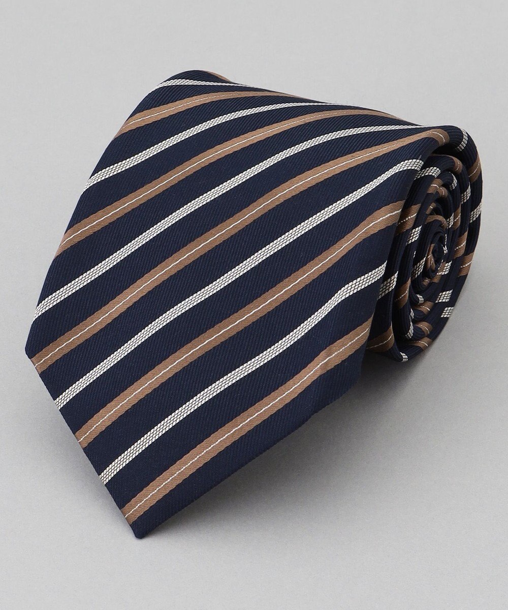 GOTAIRIKU  GOTAIRIKU別注【日本製】シルク ネクタイ_レジメンタル柄 