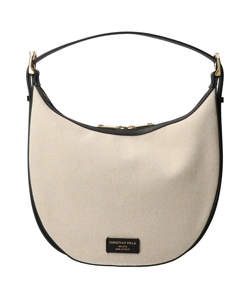 INTER-CHAUSSURES 【Christian Villa】異素材コンビホーボーバッグ 