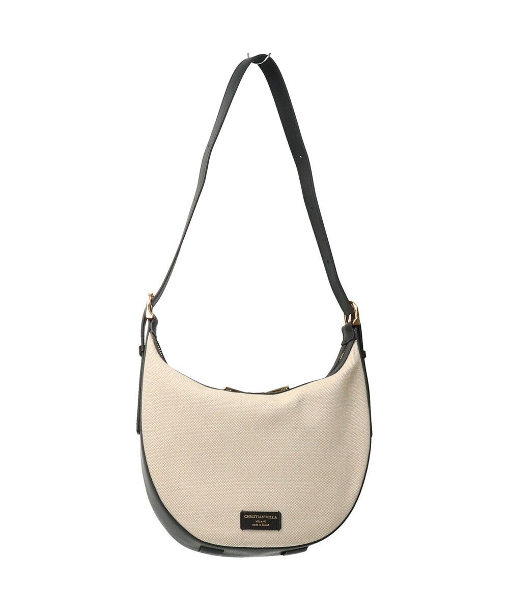 INTER-CHAUSSURES 【Christian Villa】異素材コンビホーボーバッグ 