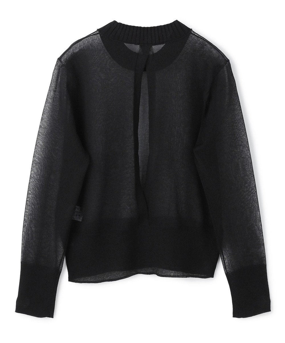 BEIGE， PYRRHOT / シアーコンビ バックスリットプルオーバー 