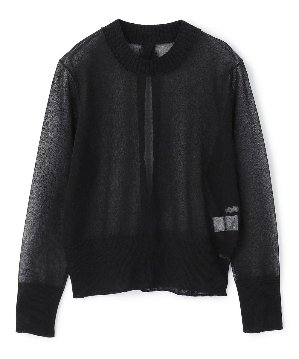 BEIGE， PYRRHOT / シアーコンビ バックスリットプルオーバー 