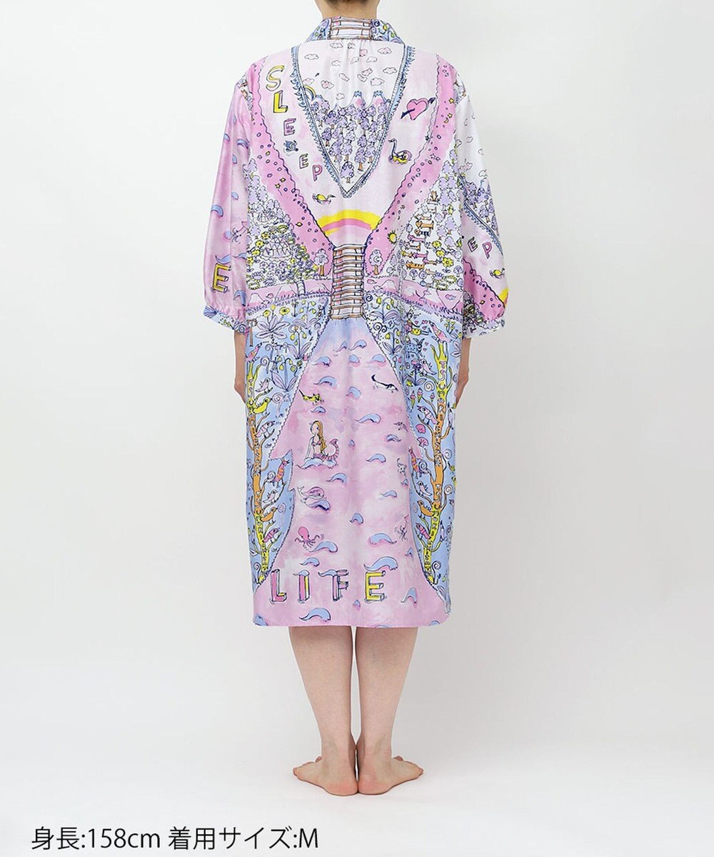 tsumori chisato SLEEP ツモリチサト ワンピース 綿100%(本体) サテン 8分袖 長袖 ロング丈 レディース UNX207/ワコール 