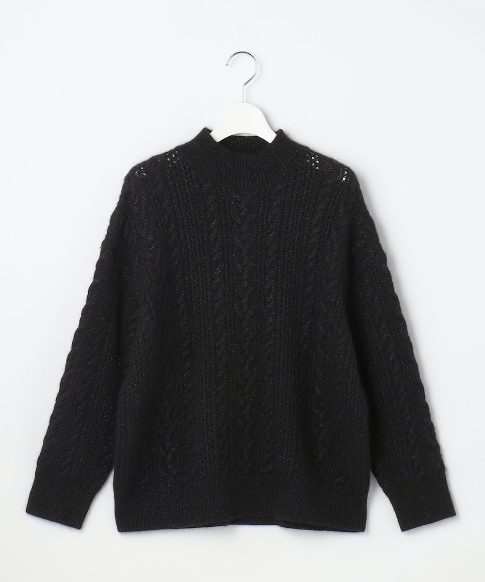 自由区 S 【SHIHOさん着用】ラメフォックスケーブル ニット 