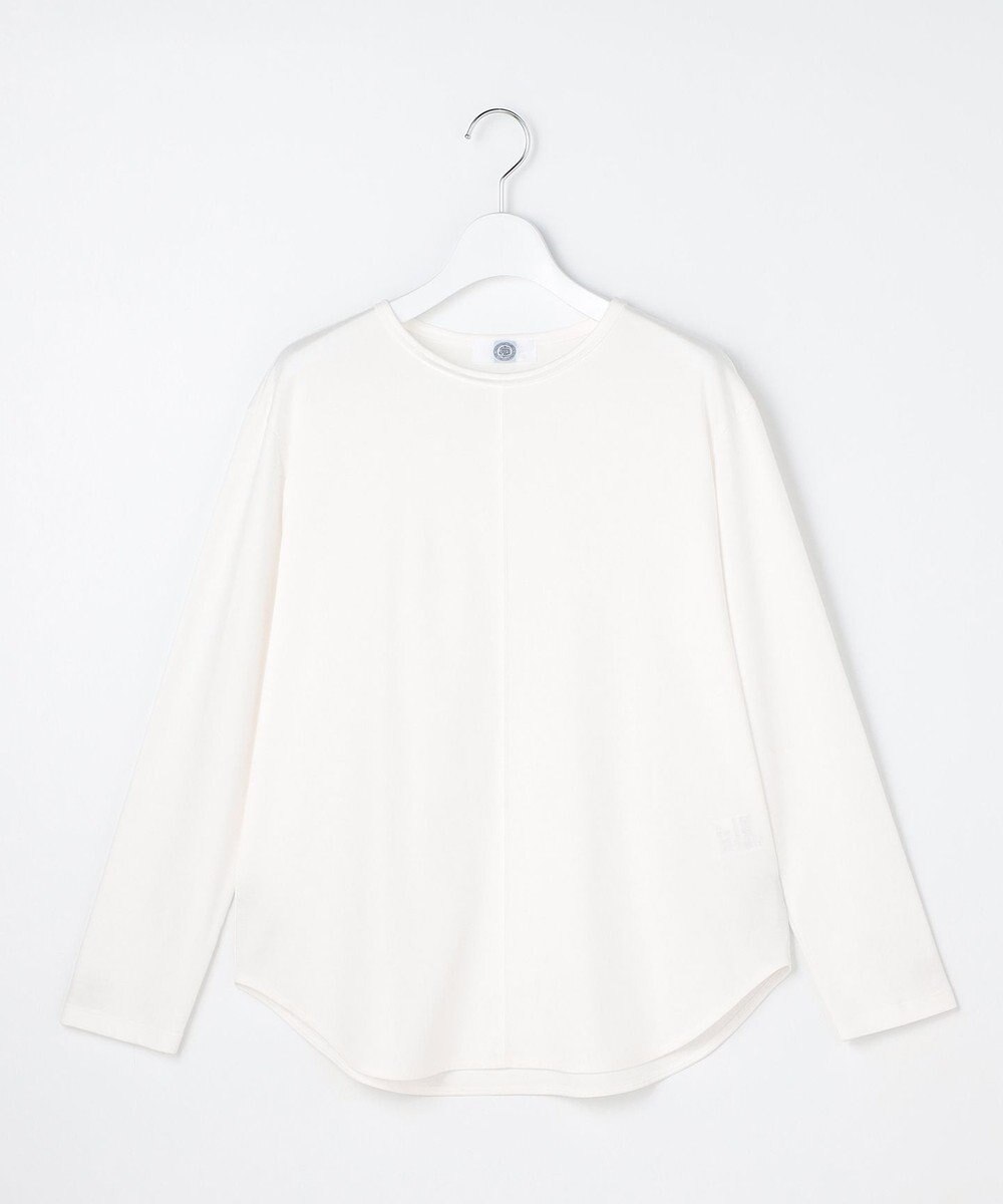 J.PRESS LADIES 【2WAY・レイヤードスタイルに】コットンスムース シャツテール カットソー 