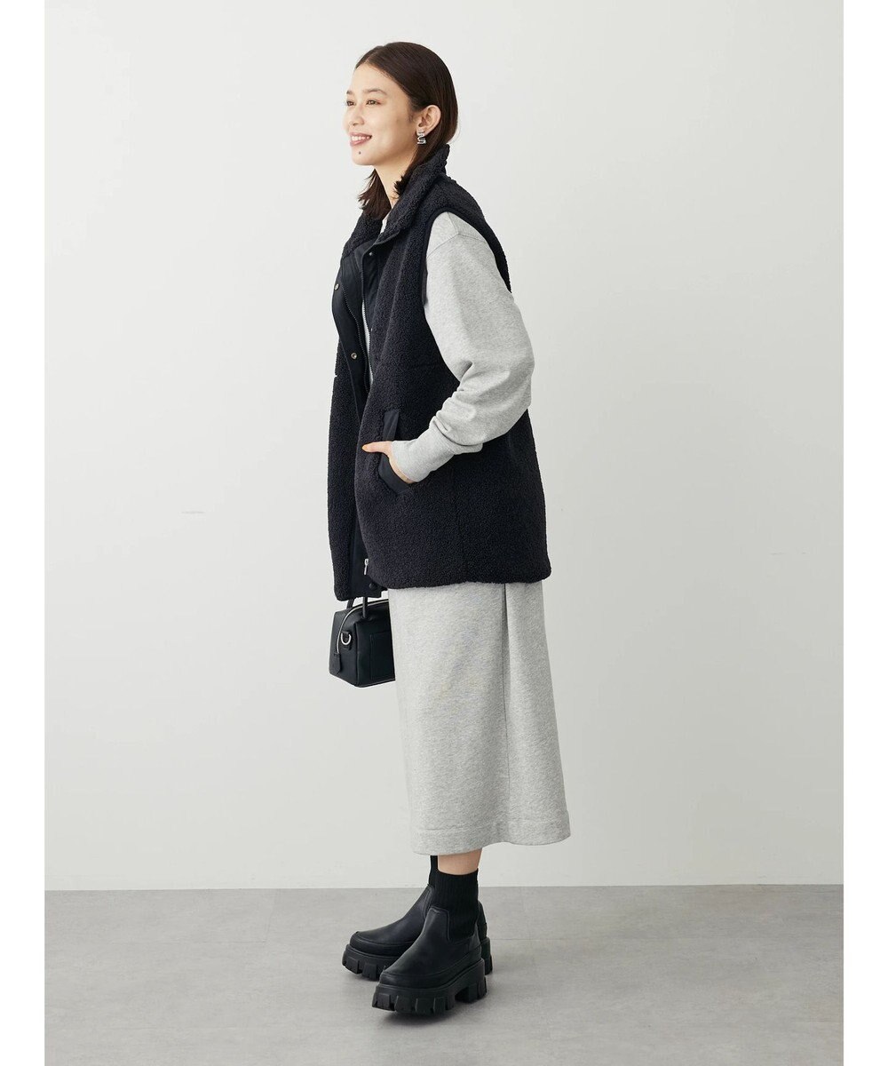 Green Parks ボアミドル丈ベスト 