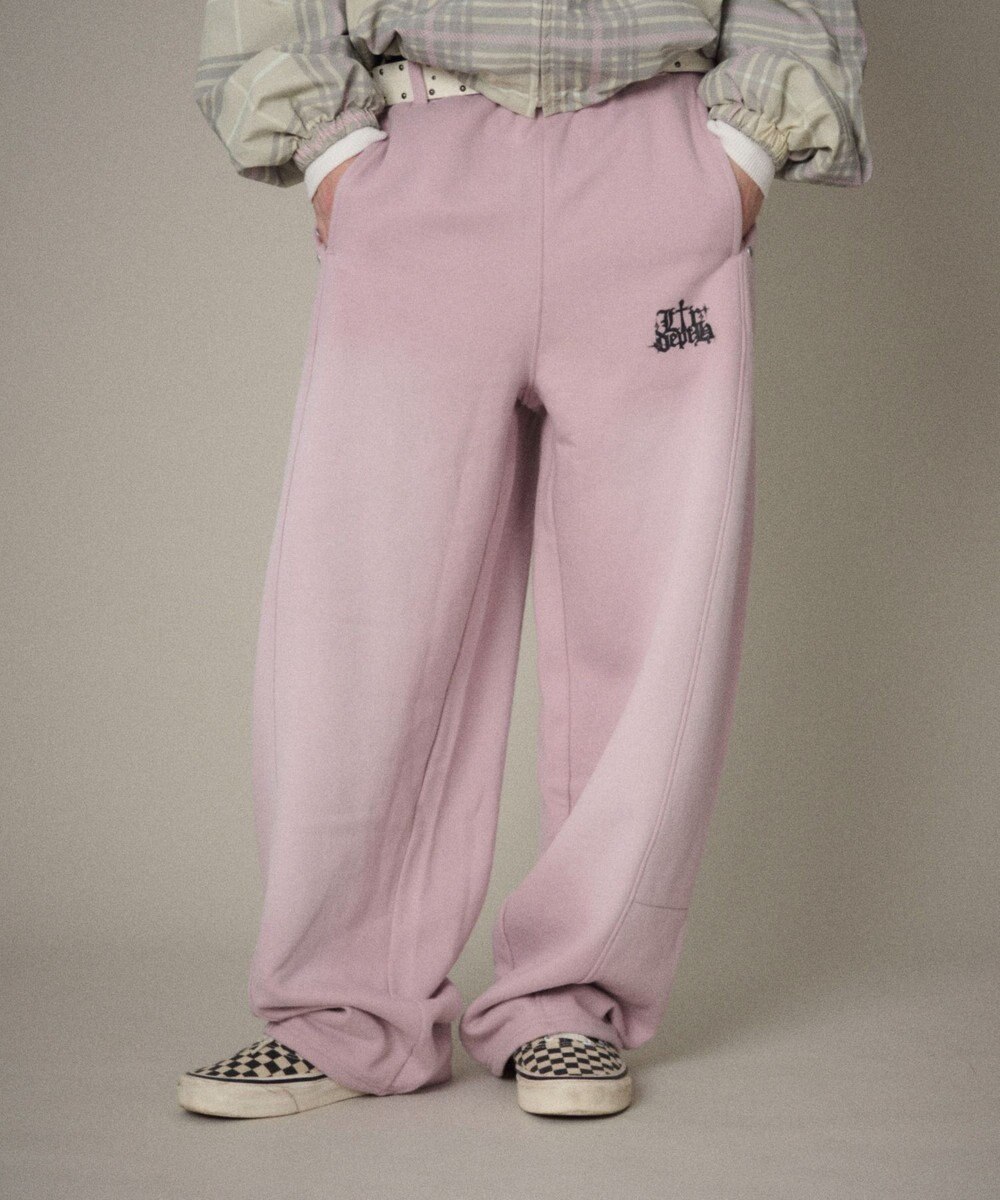 WEGO 【ユニセックス着用ITEM/ウエストゴム】ロゴスウェットパンツ 