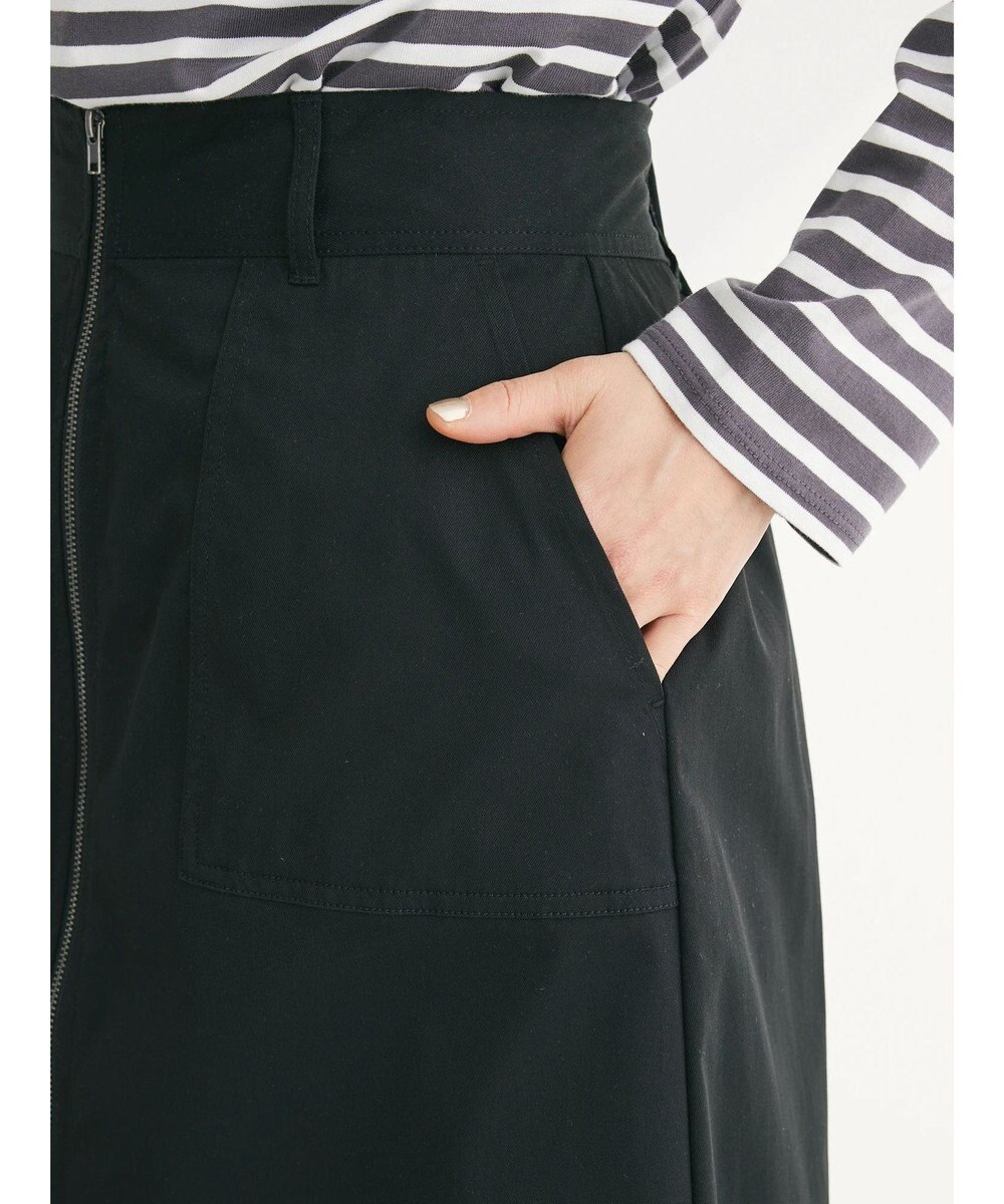 Green Parks フロントＺＩＰセミフレアスカート 