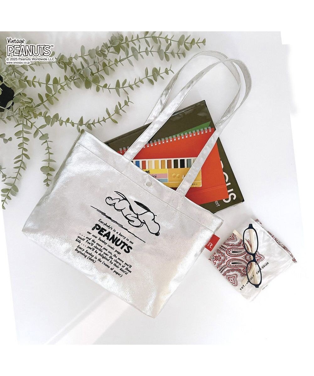 ROOTOTE 8445【スヌーピー】IP.A4アーキャトルワイド.メタリック.ピーナッツ-0Q 