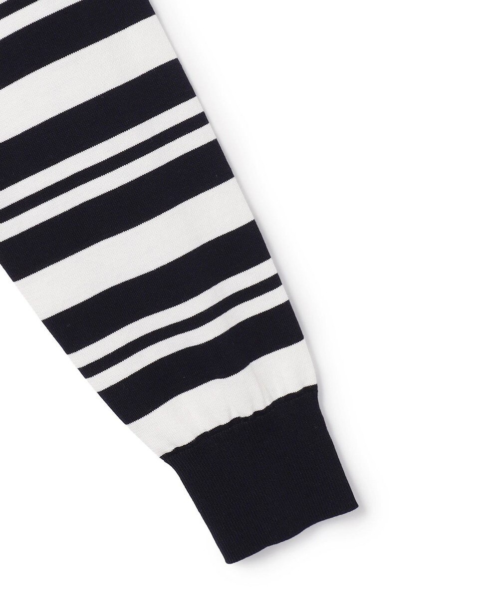 23区 L 【先行予約】プレミアムビオコットン ポケット ボーダー カーディガン 