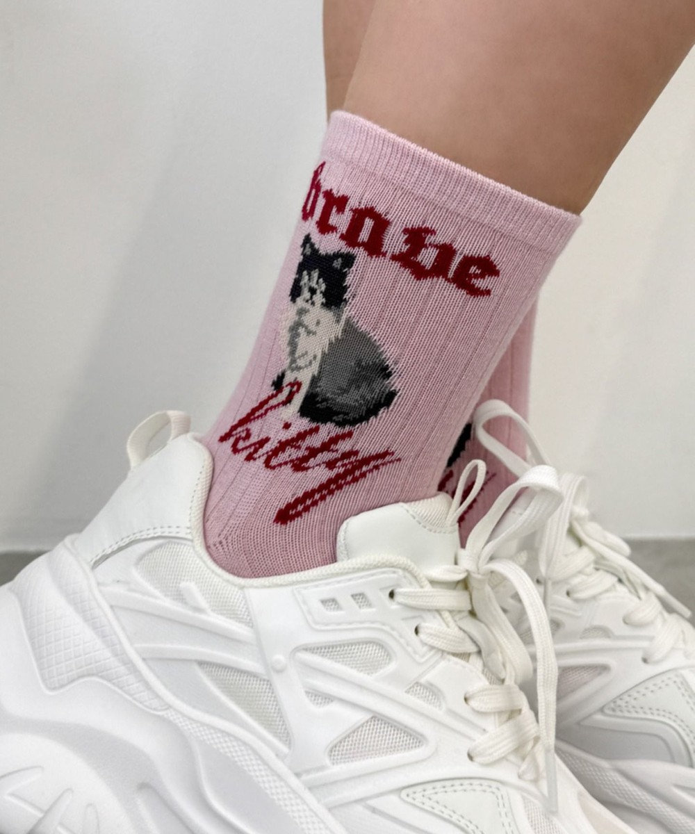 WEGO catロゴソックス 