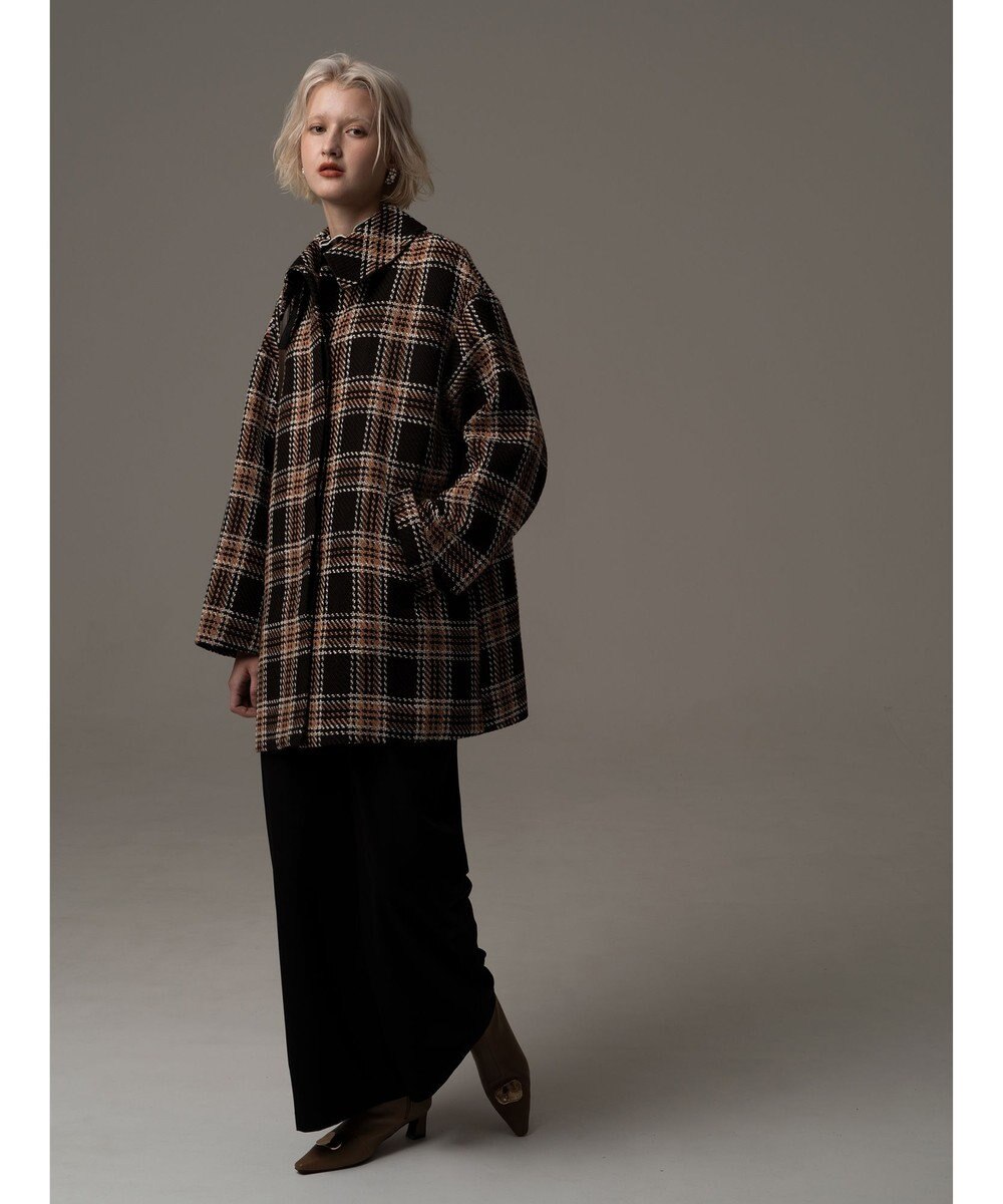 Te chichi ロービングチェックミドルコート《2025winter catalog item》 