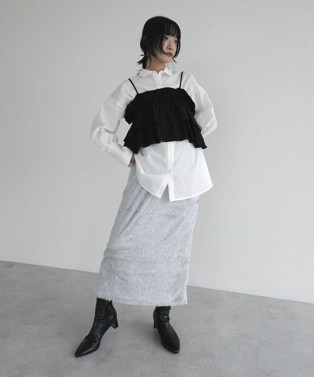 Green Parks armonia.シャギースカート 