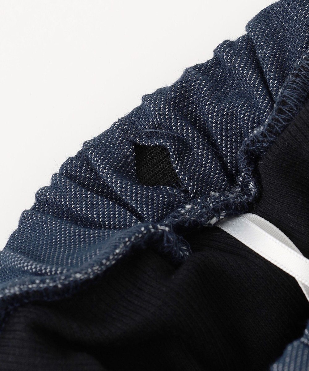 ANY KIDS パール×デニムニットスカッツ 