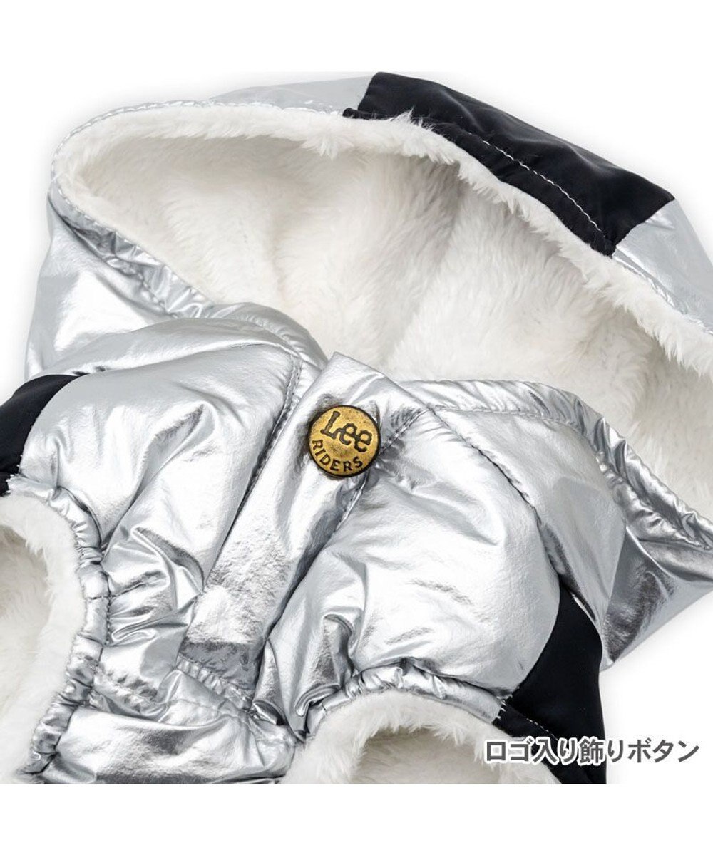 PET PARADISE Lee フード付 綿入れベスト 《シルバー》 中型犬 大型犬 