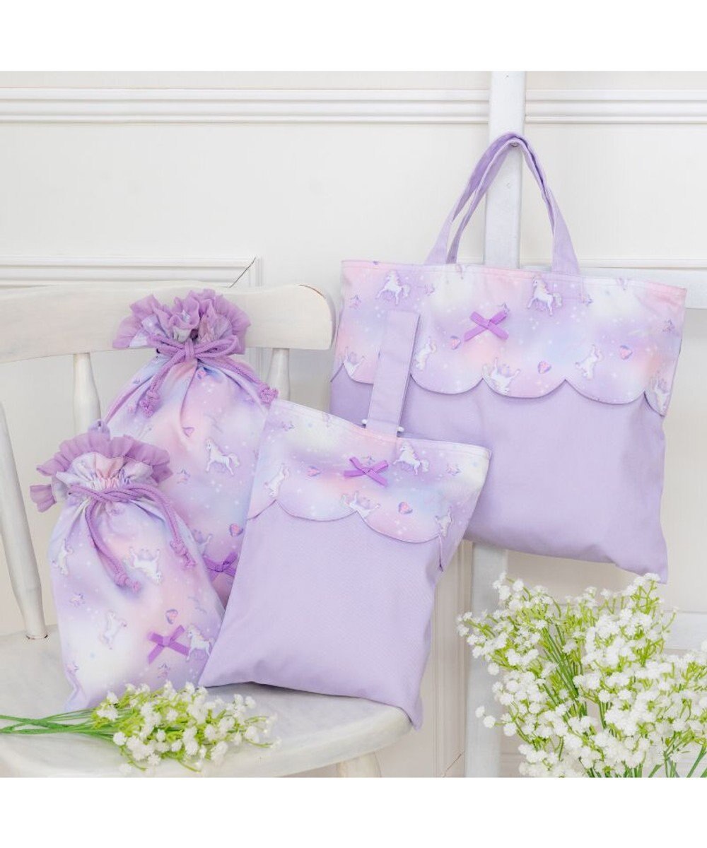 Mother garden マザーガーデン ユニコーン 巾着 《ぷっくり柄》 大 