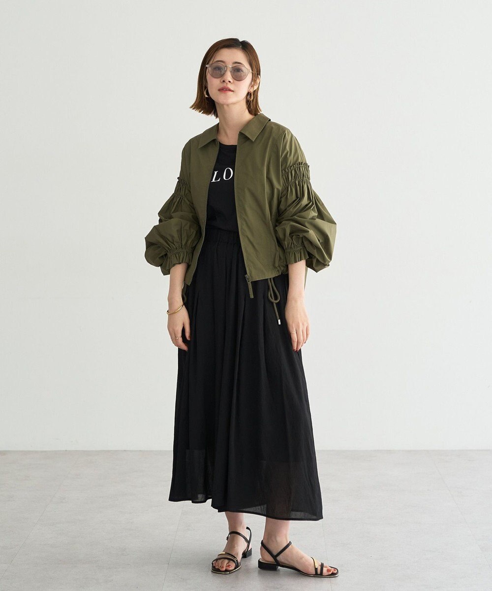 YECCA VECCA ドライタッチシアーキュロットパンツ 