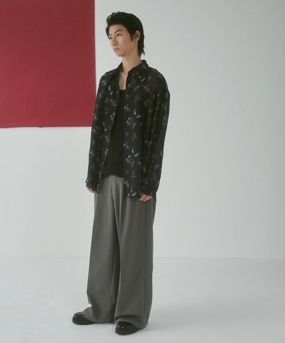 WEGO シアーパターンBIGシャツ（LS） 