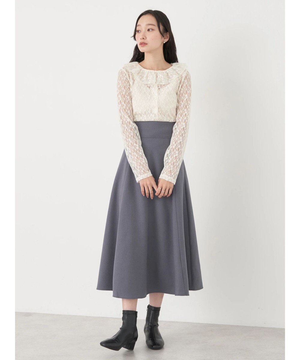 earth music&ecology ポコポコレースブラウス 