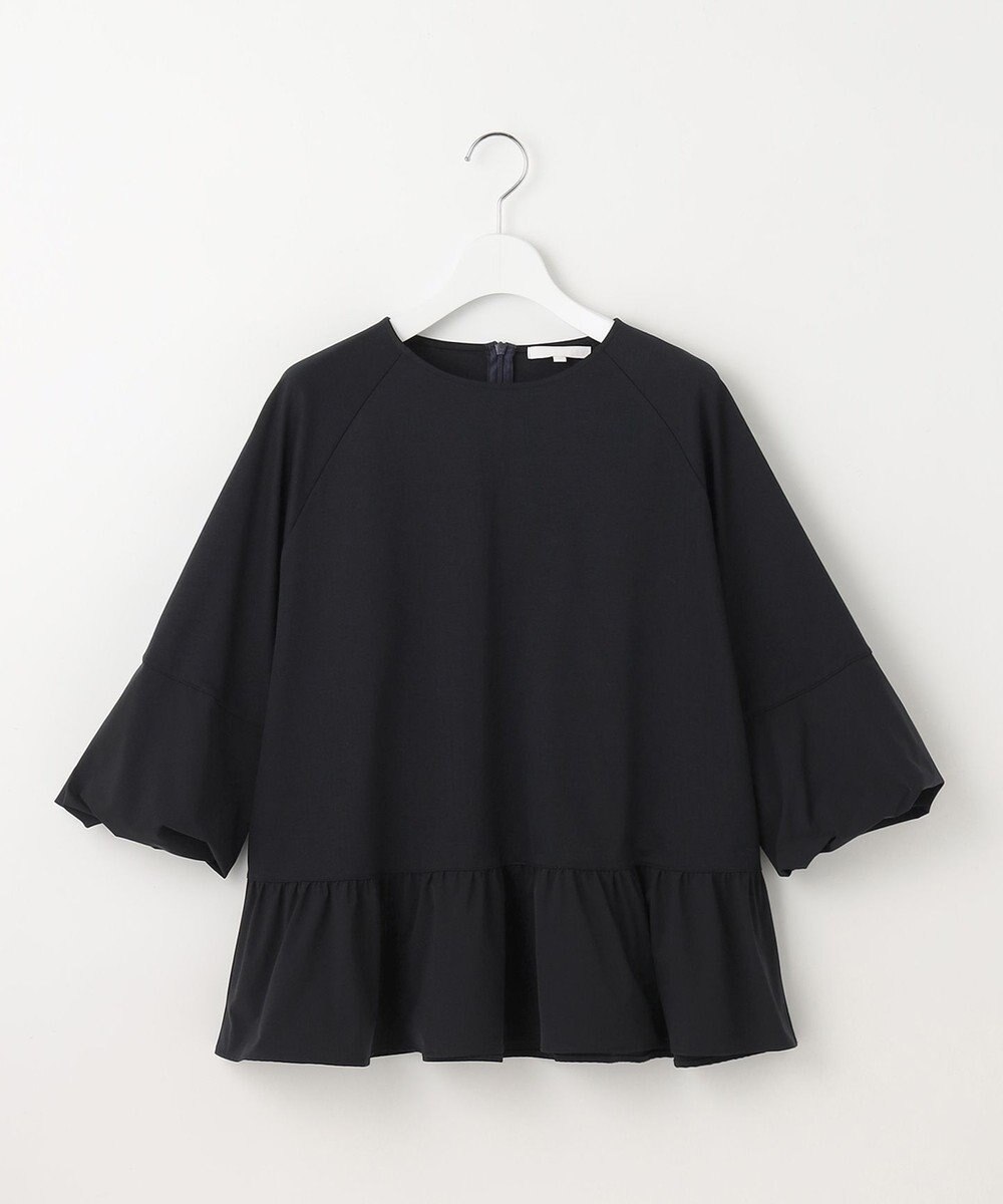 自由区 L クリアコットンポンチペプラム カットソー 