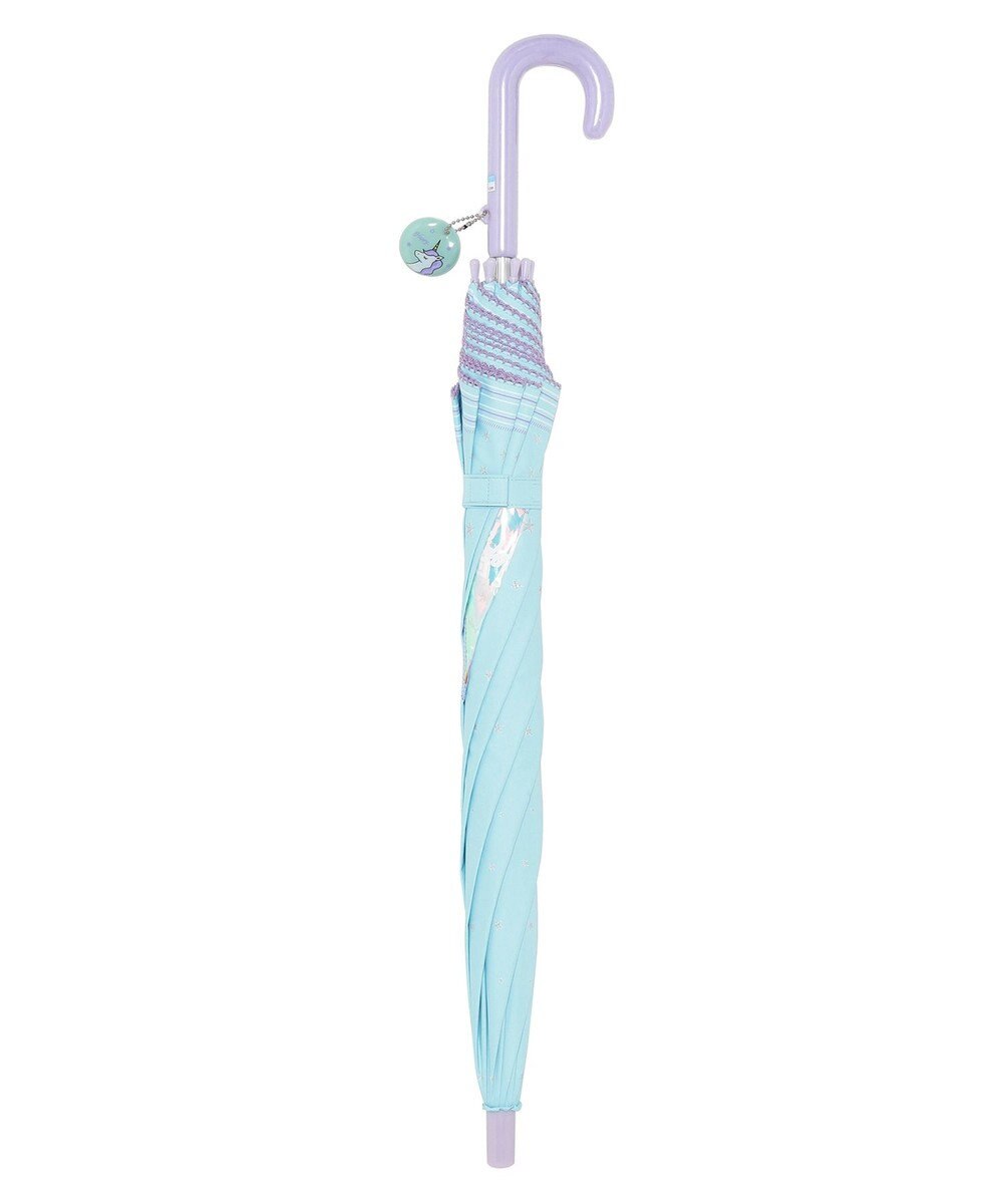 MOONBAT キッズ 晴雨兼用日傘 長傘 ビニール窓 スター 50cm 遮光 遮熱 UV 
