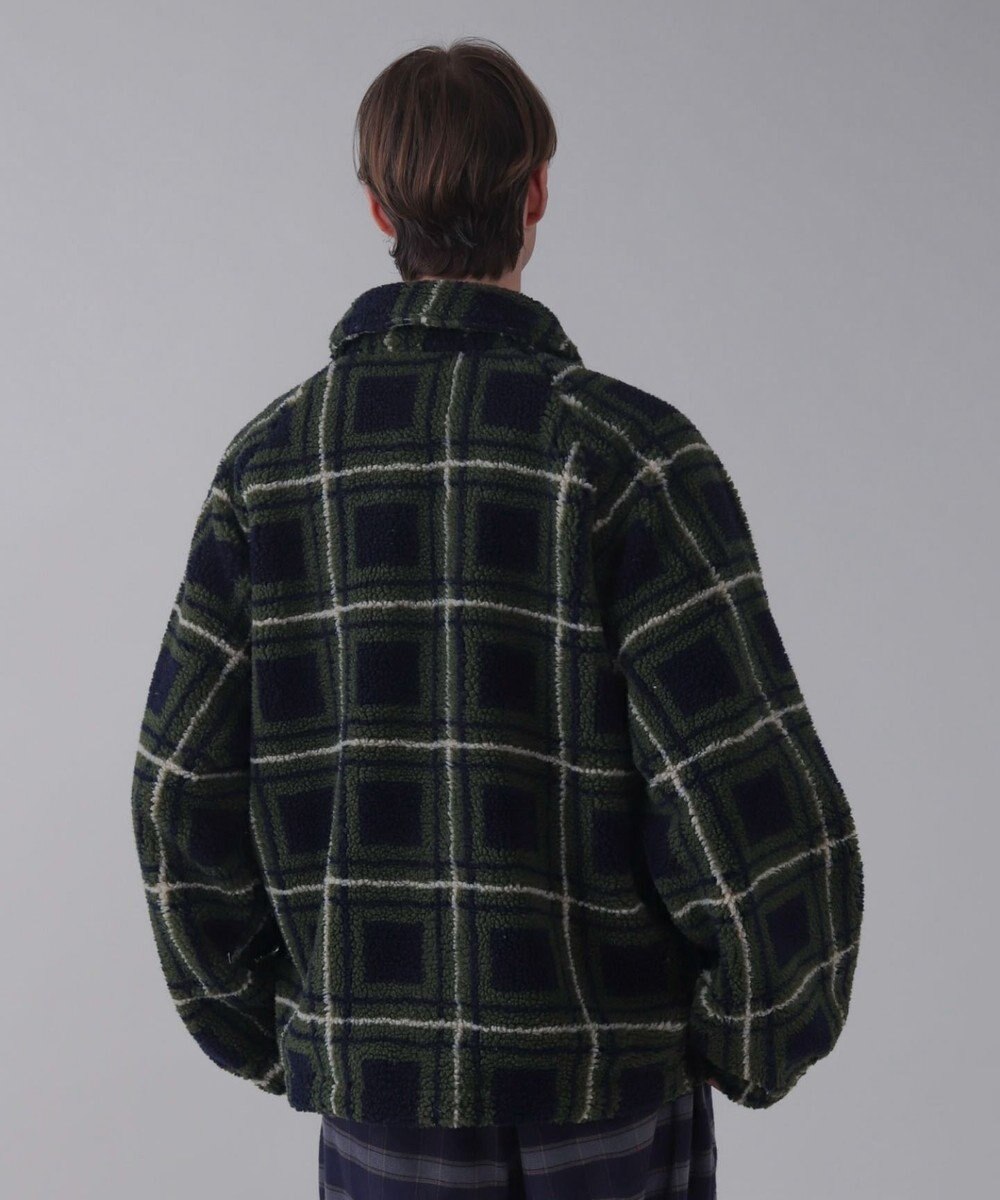WEGO 【ユニセックス着用ITEM】ボアチェックブルゾン 