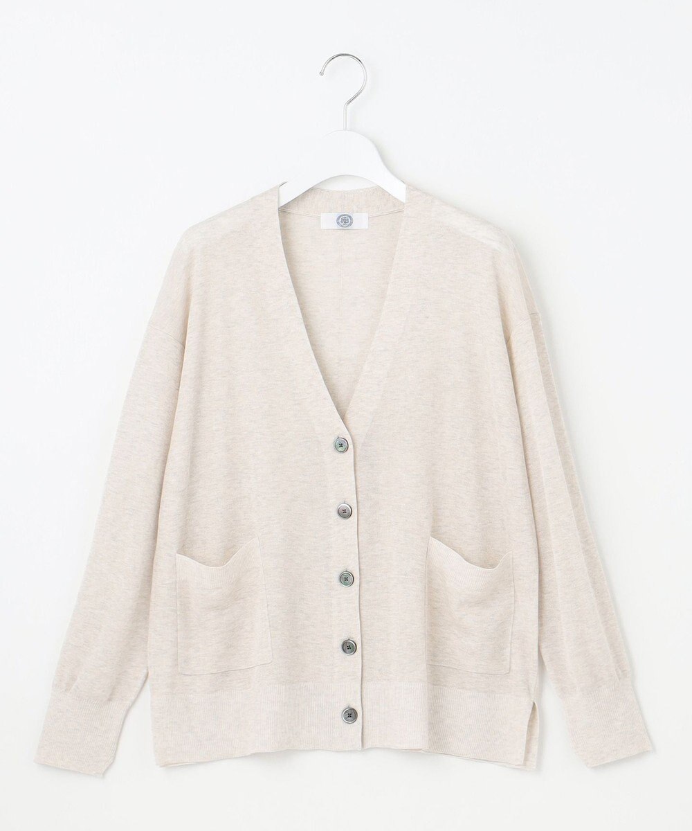 J.PRESS LADIES S 【洗える】Vis/Peスパーク ニット カーディガン 
