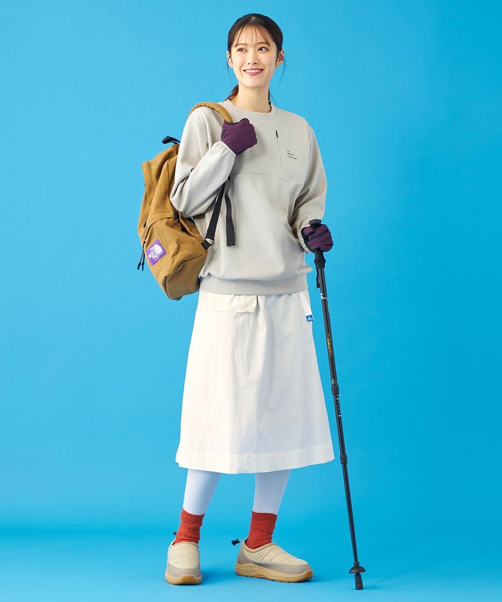 SHARE PARK LADIES 【UVカット・吸水速乾・ストレッチ・軽量・アンチピリング 】ダンボールクルーネックスウェット（S・Mサイズ） 