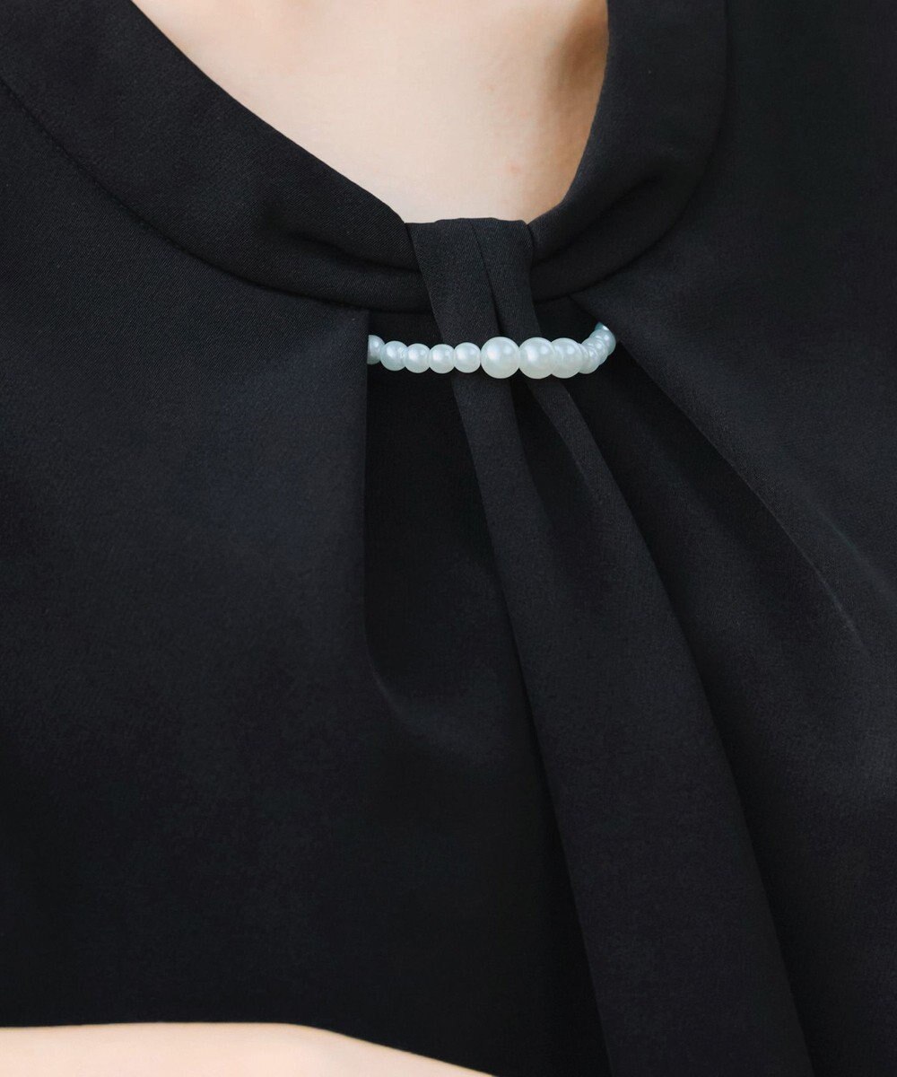 Tiaclasse L 【ダブルクロス】2wayボウタイ風ブラウス 