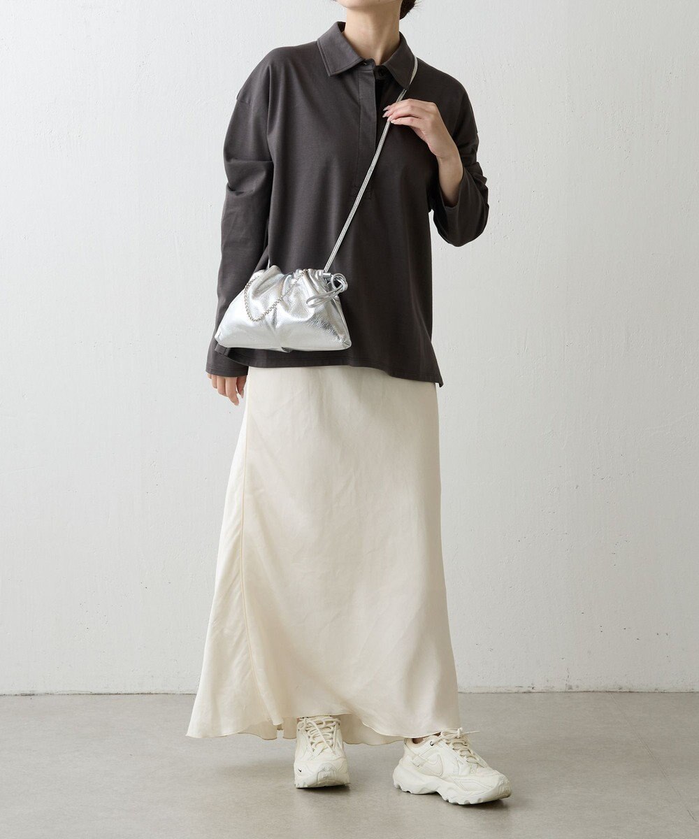 russet レザー巾着ミニショルダーバッグ(CE-1637) 