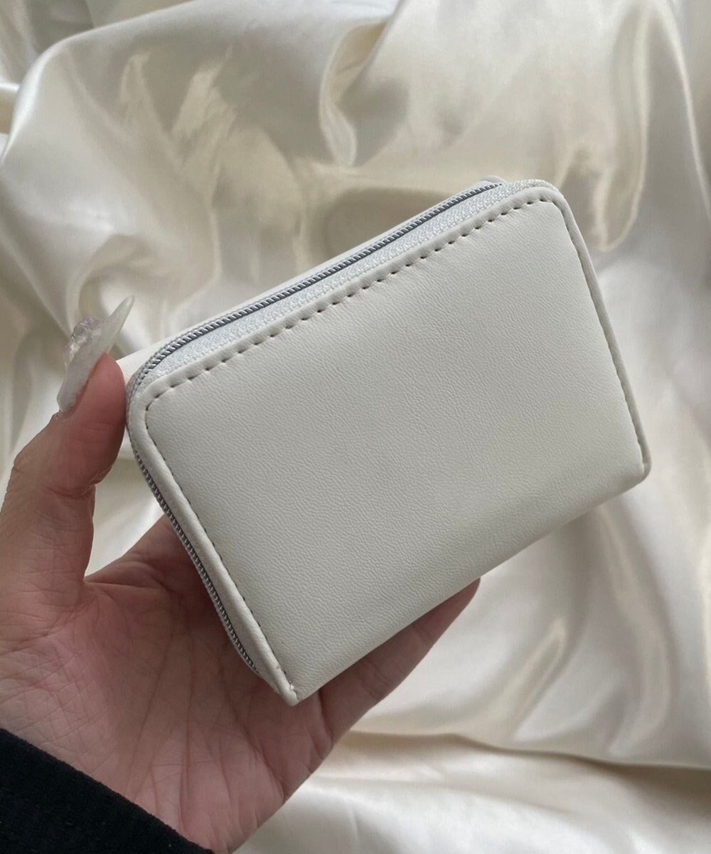 WEGO メタルリボンレターフラップウォレット 