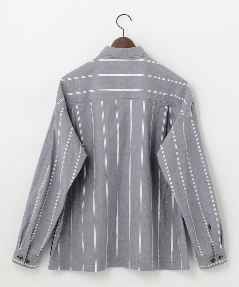 JOSEPH ABBOUD MOUNTAIN 【SPACE／UNISEX】JOE COTTONワイドストライプ シャツ 