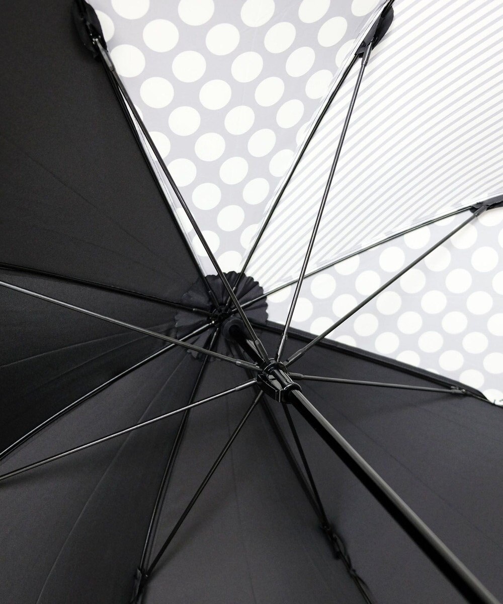 +RING 【プラスリング】【数量限定】 レディース向け 雨傘（長）60cm BLK T1221 