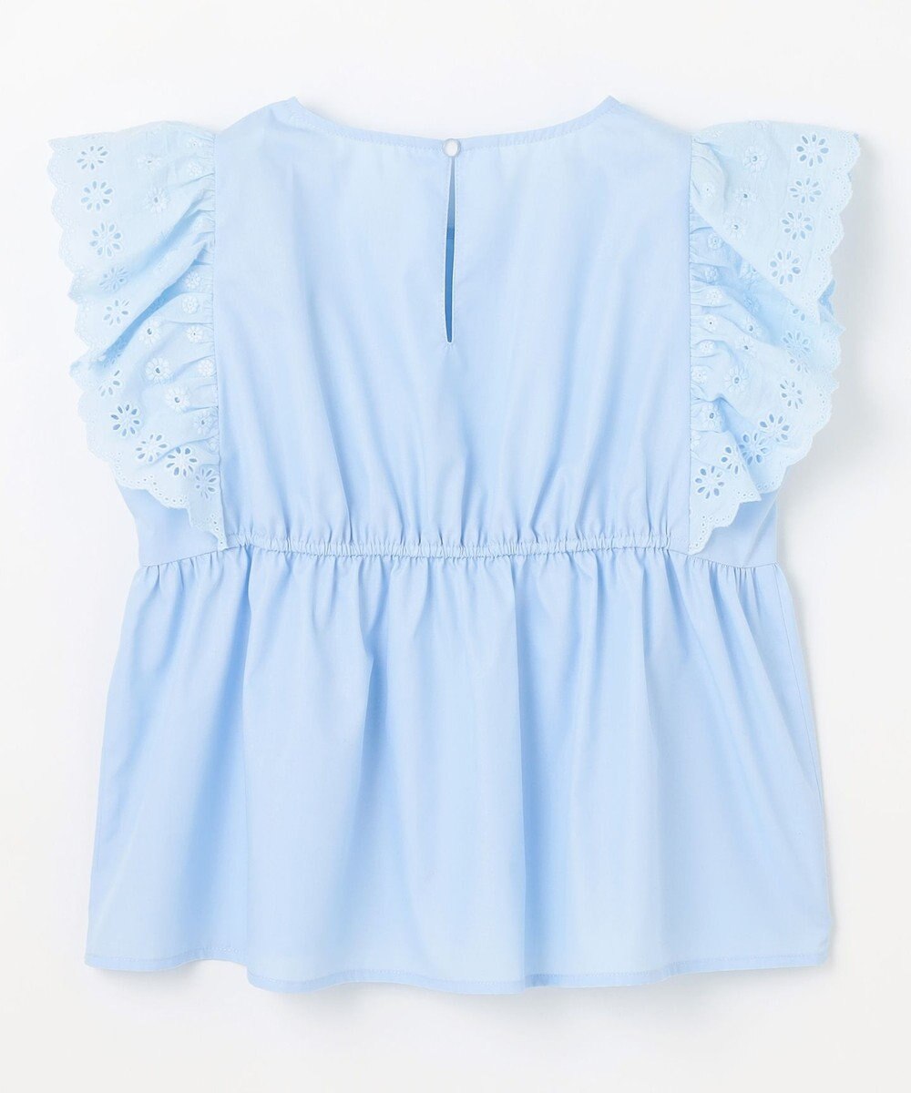 組曲 KIDS 【150-160㎝】レースペプラム ブラウス 