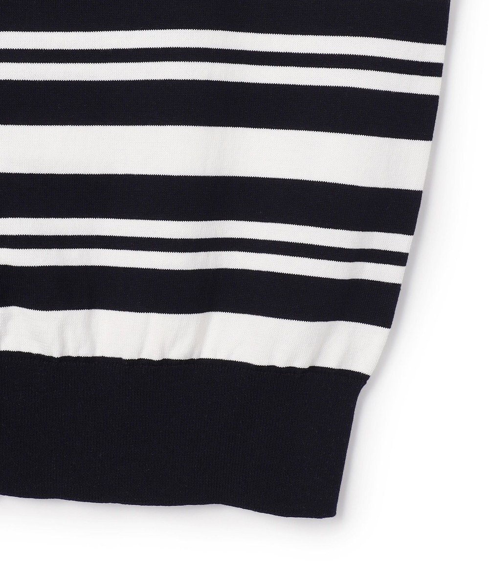 23区 L 【先行予約】プレミアムビオコットン ポケット ボーダー カーディガン 