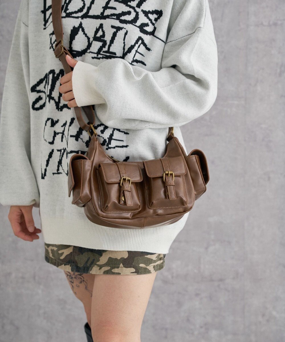 WEGO 金具デザインポケットショルダー 