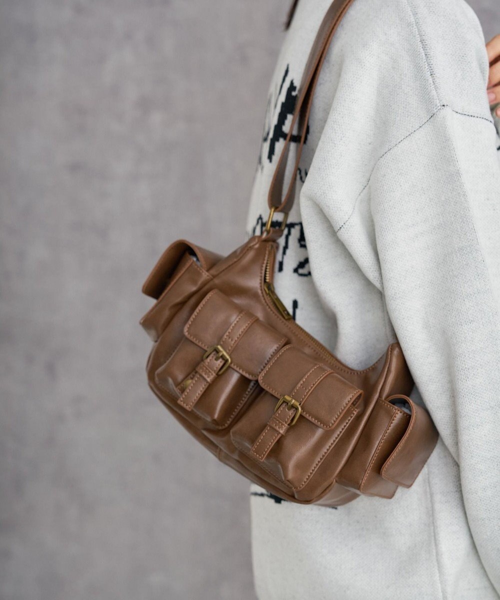 WEGO 金具デザインポケットショルダー 