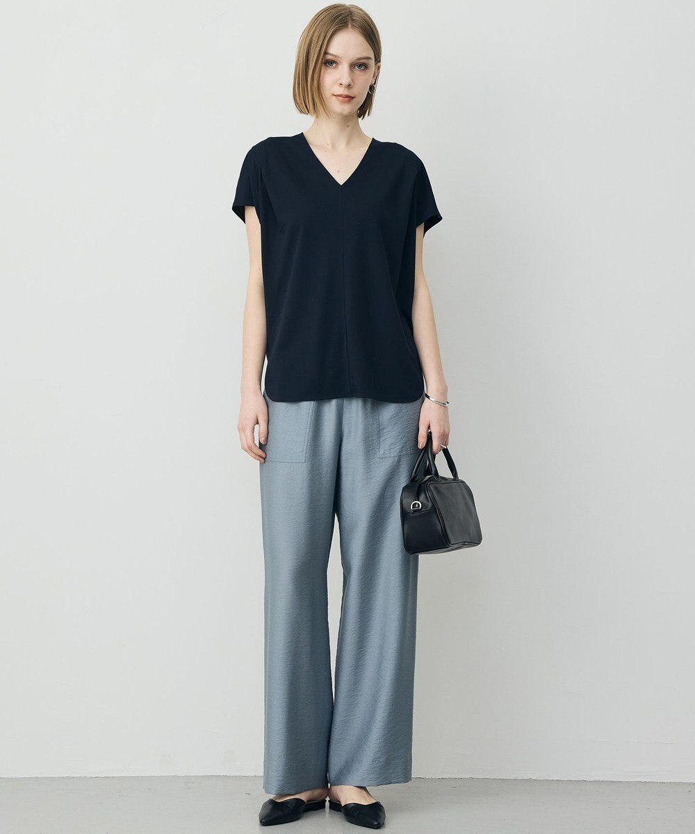 ICB L スパンプラチナム Vネックカットソー 