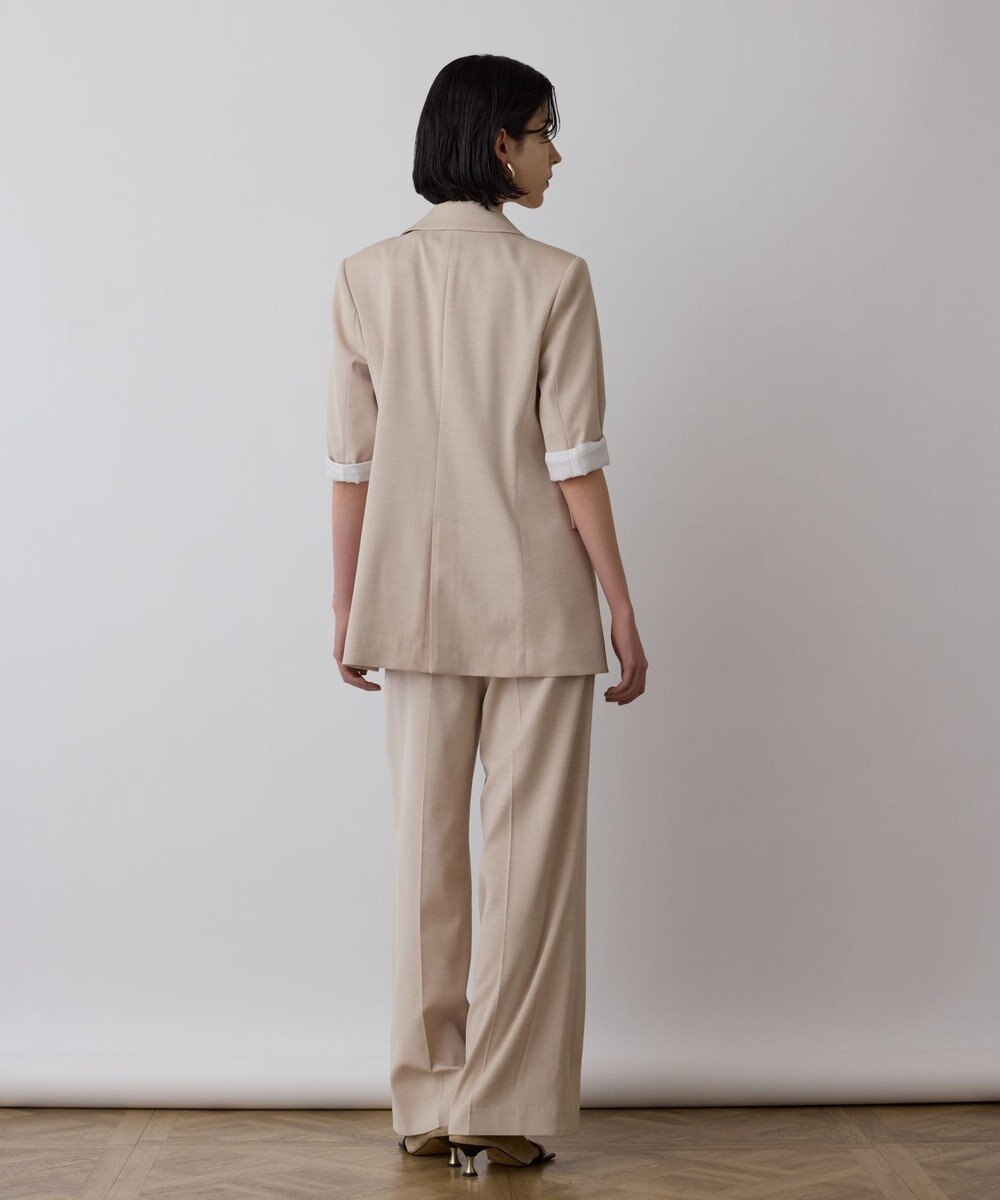 GRACE CONTINENTAL スラブストレッチタックパンツ 